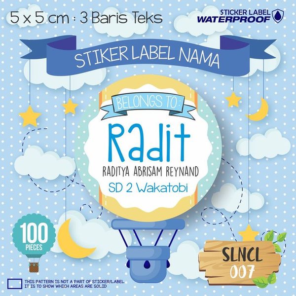 

Jual SLNCL-007 sticker nama anak kartun stiker label anti air lucu princess Diskon