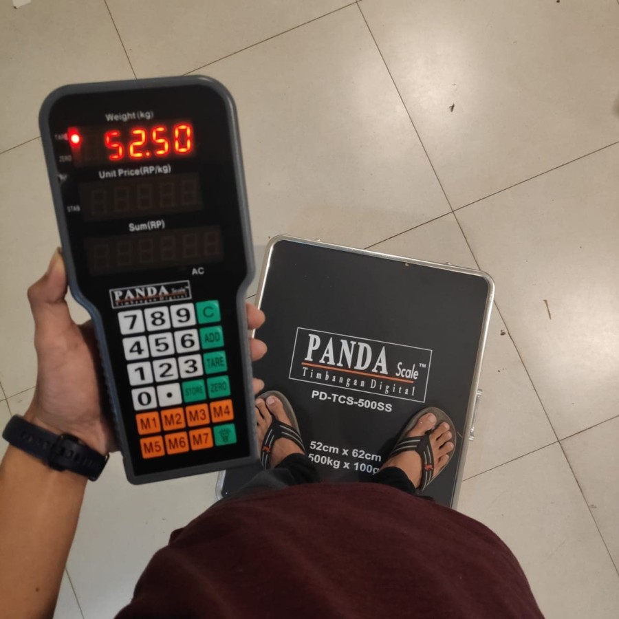 Timbangan Digital Barang Ekspedisi Wireless Tanpa Kabel 500kg 100g