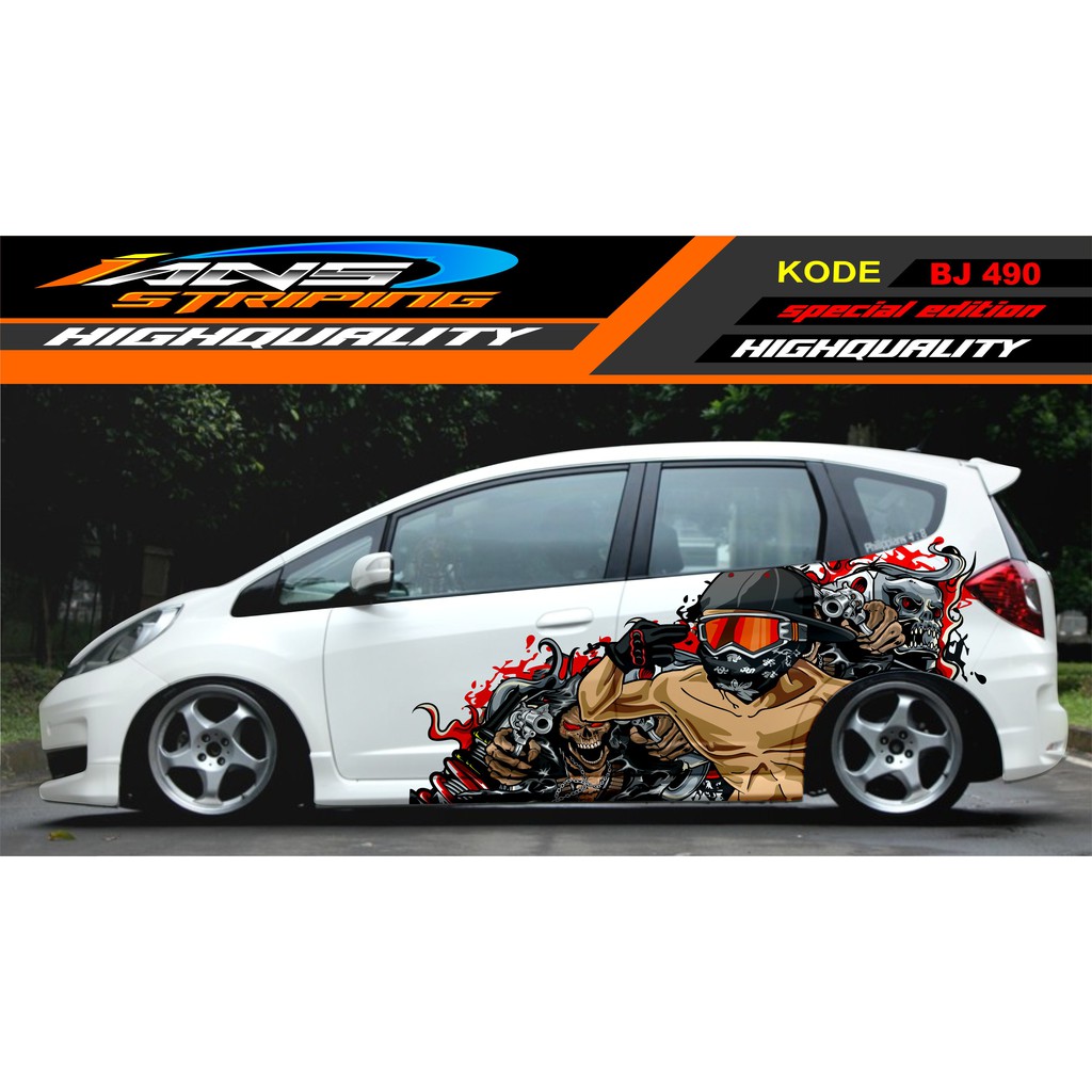 STICKER VARIASI MOBIL JAZZ, AGYA, AVANZA, SIGRA, YARIS / DECAL STICKER MOBIL / STIKER MOBIL TERBARU