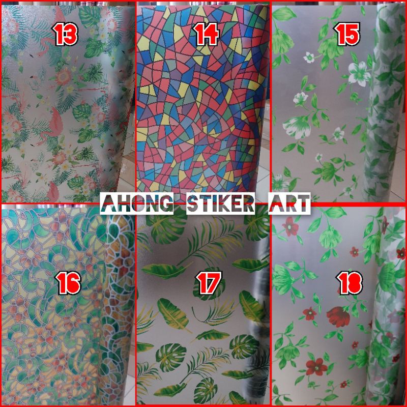 STICKER KACA MOTIF SANDBLAST/STIKER MOTIF L 90/STIKER MOTIF/KACA RUMAH/STICKER KACA FILM