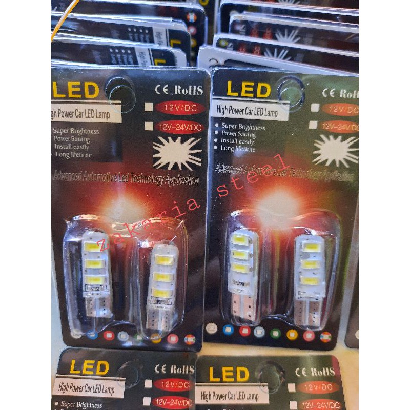 lampu led senja kota T10 12volt  mode kedip strobo-1