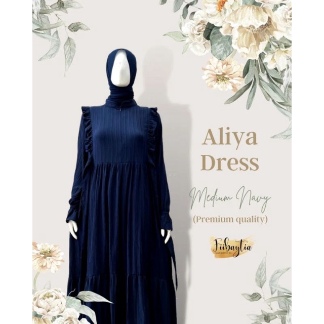 aliya dress by fiibaytia medium navy
