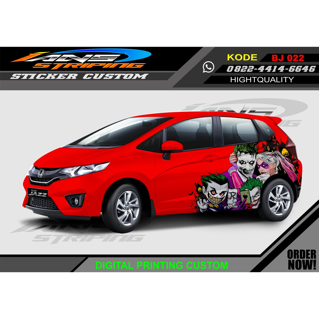 STICKER VARIASI MOBIL JOKER / DECAL STICKER MOBIL