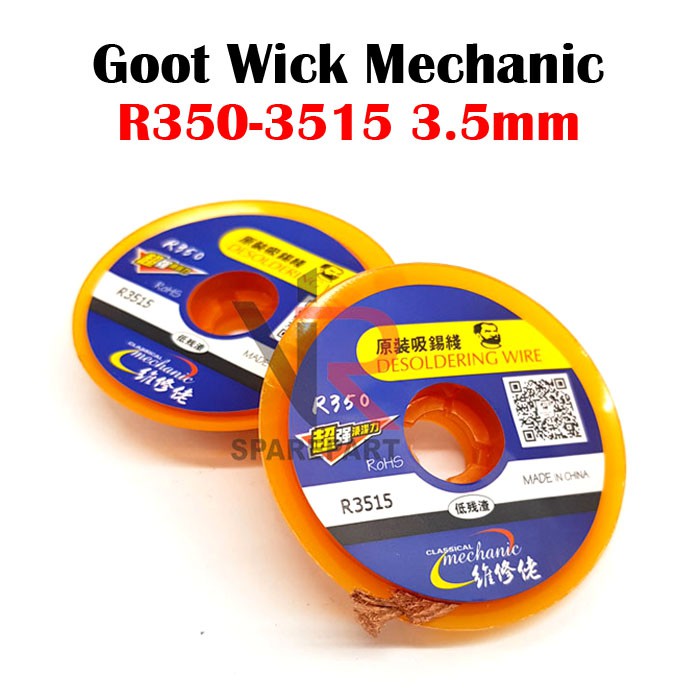 SOLDERING WICK GOOT MECHANIC R350 / PEMBERSIH TIMAH TOOL TOOLS