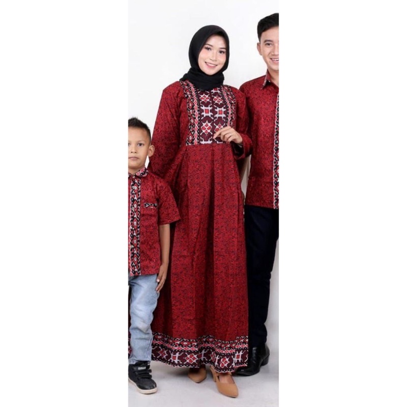 Batik couple keluarga modern terbaru set couple batik keluarga gamis jumbo mega merah termurah di shopee / Baju batik keluarga terbaru 2022 modern / Batik couple keluarga ramashinta couple batik couple / Set keluarga ayah ibu dan anak terbaru modern