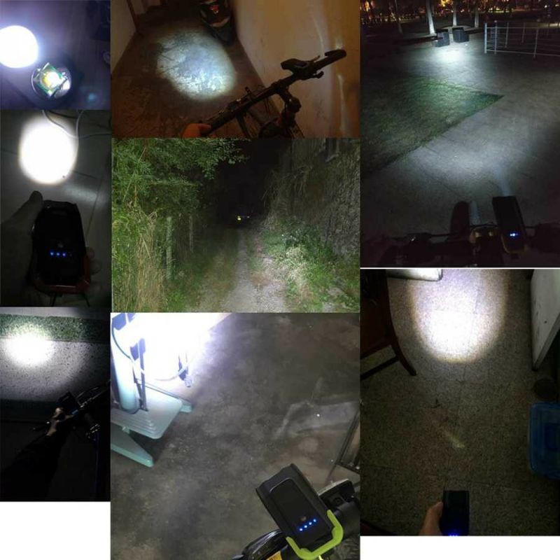 NEWBOLER Lampu Klakson Sepeda Bike Light T6 LED 800 Lumens