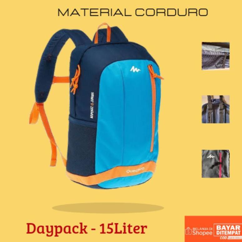{HTG.25Au22ᴰ} DAYPACK QUECHUA 15L TAS RANSEL QUECHUA ARPENAZ TAS GENDONG TAS SEKOLAH TAS ANAK TAS SP