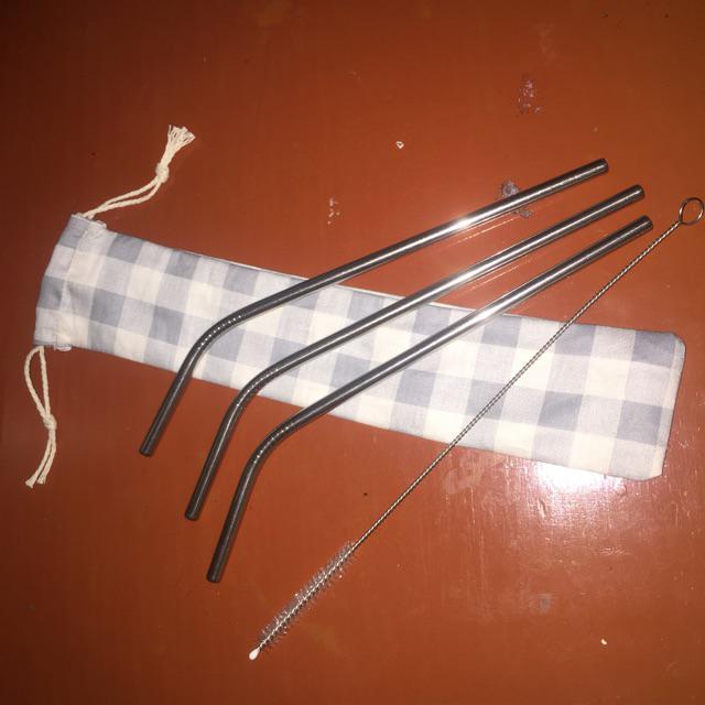 Reusable Stainless Steel Straw - Set Bubble Drink