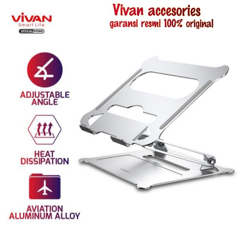 Vivan VLS01 Alumunium Foldable Laptop/macbook pro cooling stand-gray