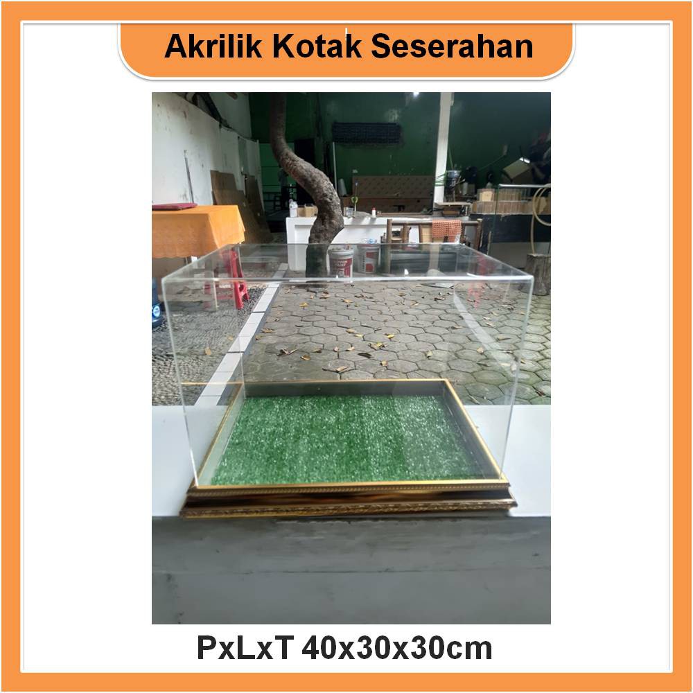 

Kotak Hantaran Seserahan Akrilik PxLxT 40x30x30cm