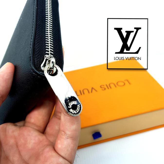 Dijual Dompet Panjang Kulit Cewek/Wanita/Perempuan Lv Louis Vuitton Ii Super - Hitam Tbk
