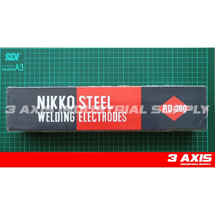 KAWAT LAS NIKKO STEEL RD 260 2.6 X 350 mm 5 Kg