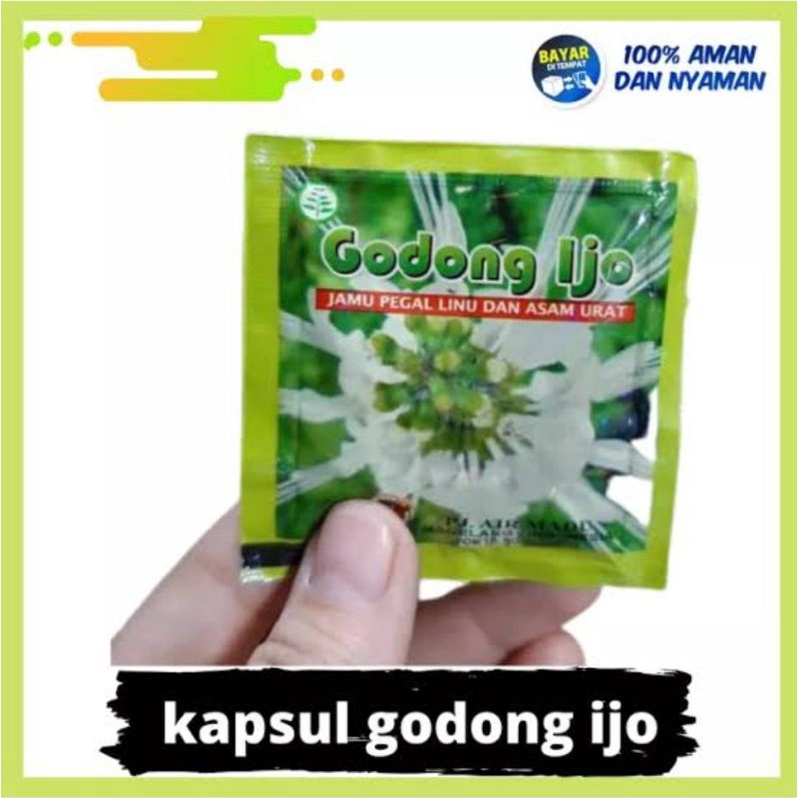 

Godong Ijo & Montalin kapsul Asam urat, nyeri sendi, reumatik ORI (Lihat logo dus mengkilap) 1 PAK!