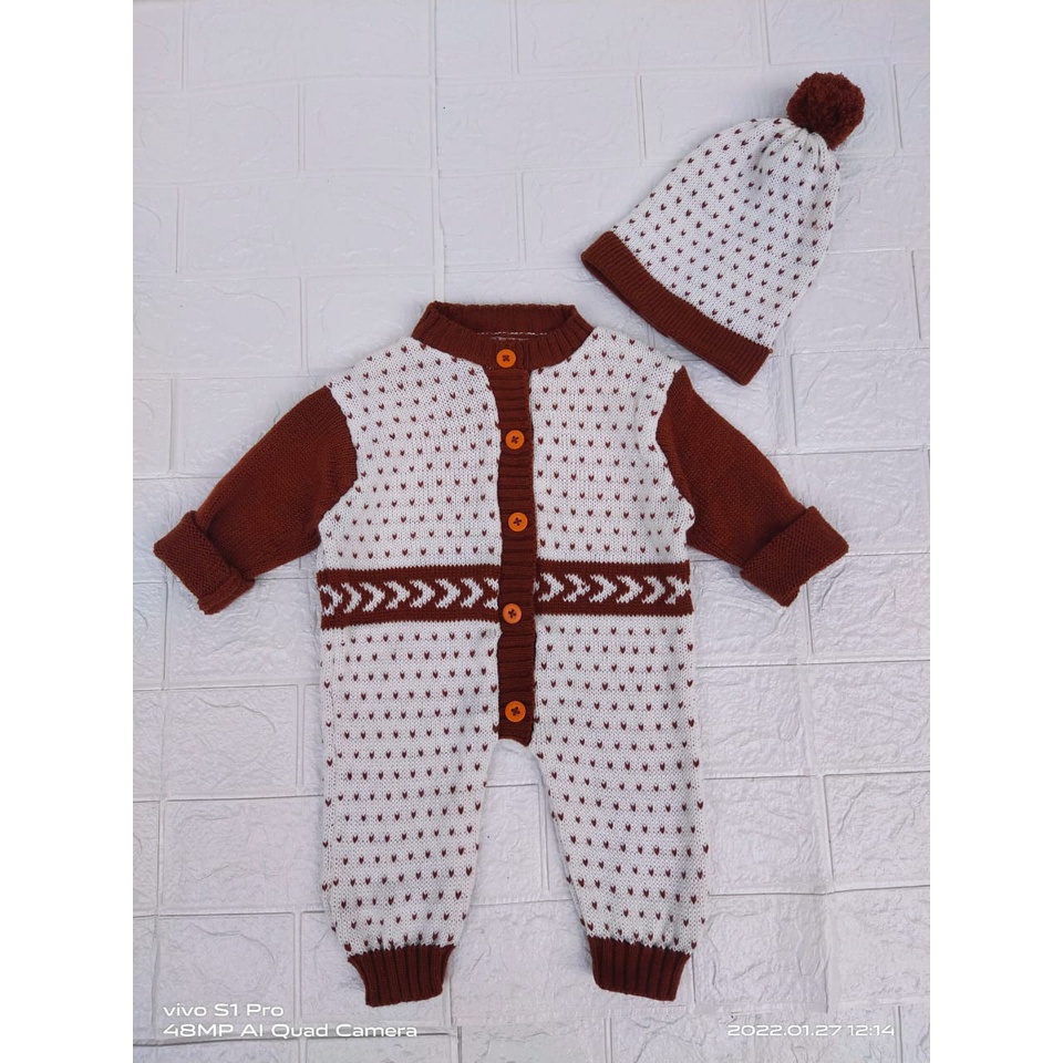 JUMPER RAJUT VOLCADOT 0-6 bulan/Jumper Bayi/Jumper Bayi UNISEX/Jumper Bayi Perempuan/Jumper Bayi Laki-laki