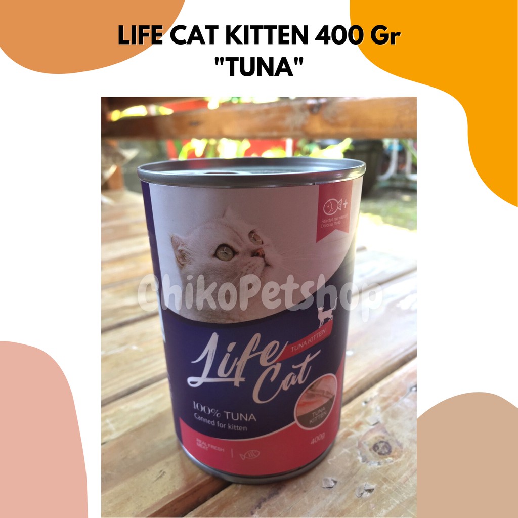 LIFE CAT KITTEN Wet Food Kaleng 400gr Makanan Anak Kucing Lifecat