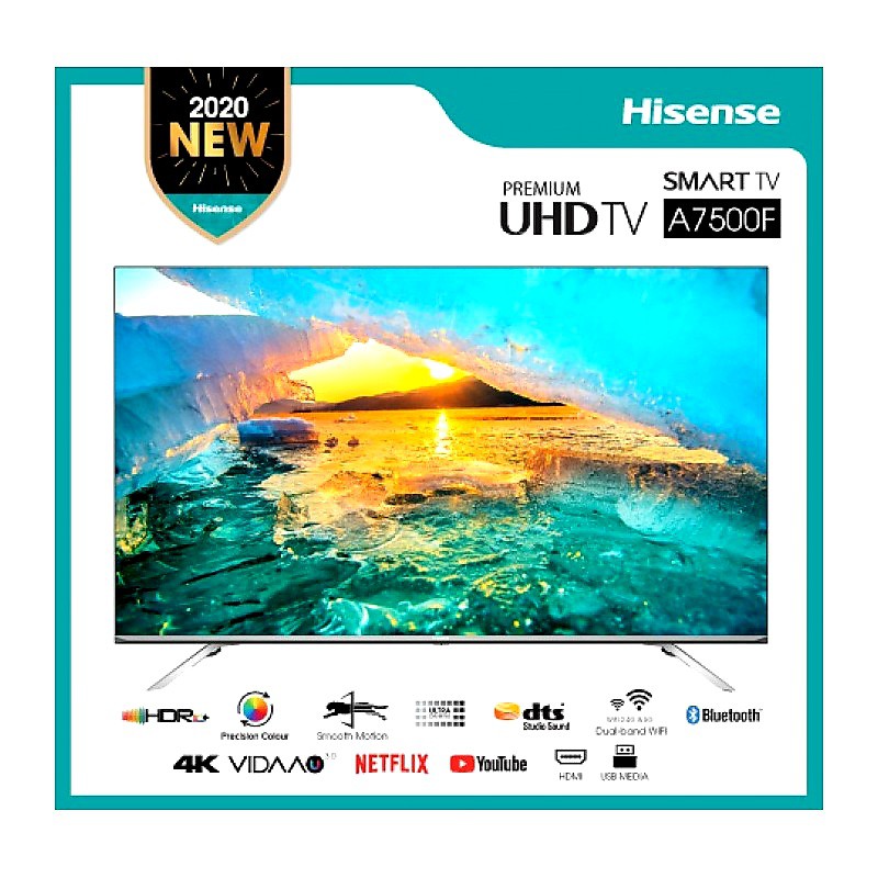 HISENSE 75 Inch Smart LED 4K UHD TV - 75A7500F