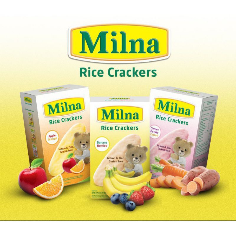 MILNA RICE CRACKERS SNACK BAYI 6 BULAN