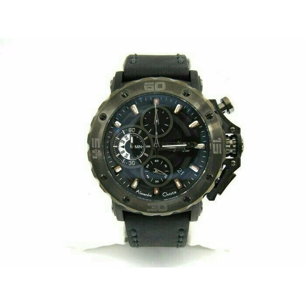 Jam Tangan 9205 MC AC COLLECTION FULL BLACK LEATHER