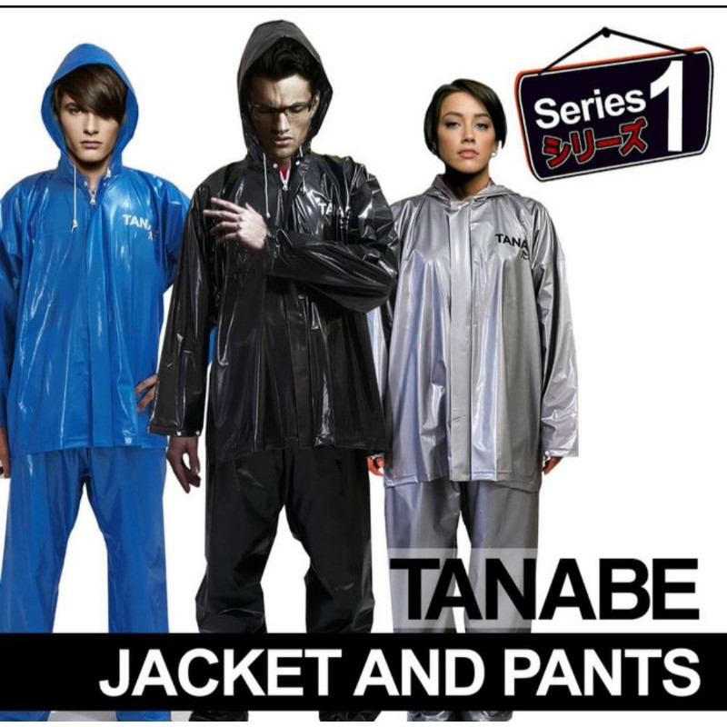 Jas hujan Tanabe S1 Setelan Jaket Celana Kombinasi Jacket Pants