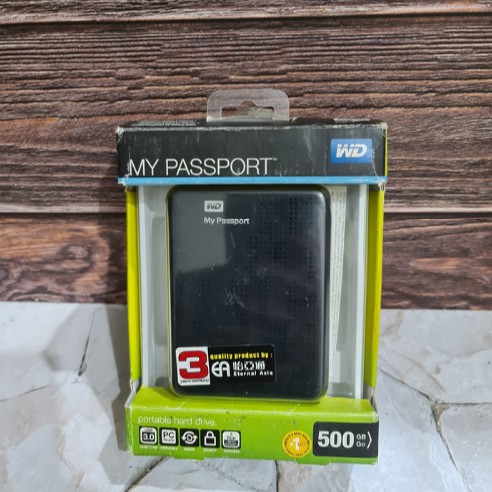 HARDDISK EKSTERNAL WD MY PASSPORT ESSENTIAL 2.5&quot; 500GB STORAGE RESMI