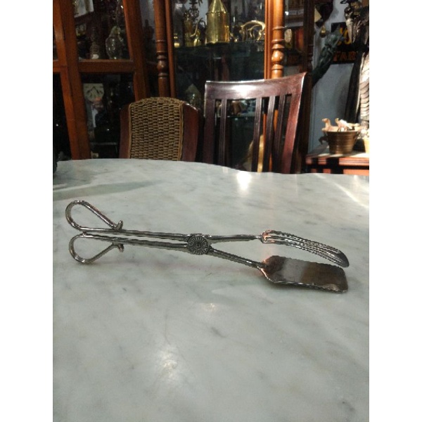 

Alat Gunting Japitan Silverplated Jadul Antik