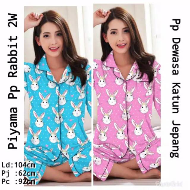 JNY.Co Piyama CP LD 105cm ( XL) / Baju Lengan Pendek &amp; Celana Panjang