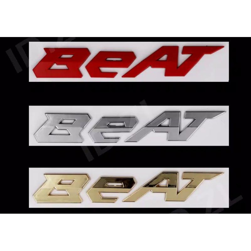 (SEPASANG) EMBLEM BEAT / EMBLEM BEAT TIMBUL / EMBLEM BEAT 3D / EMBLEM BEAT 2020