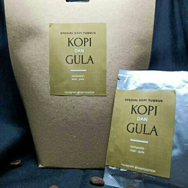 

Kopi tubruk plus gula