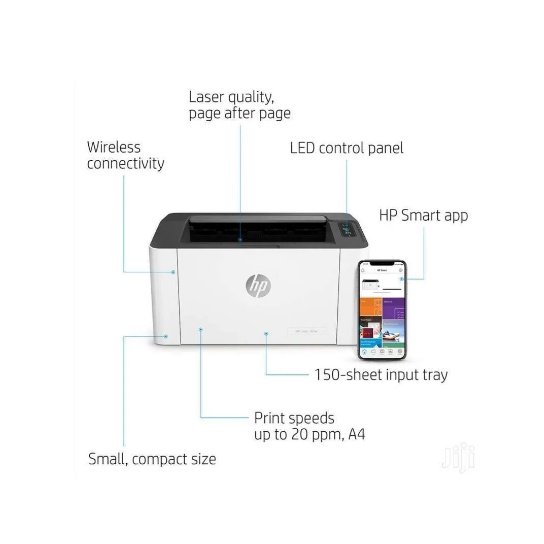 Printer Laserjet HP 107W ( Print + Wireless )