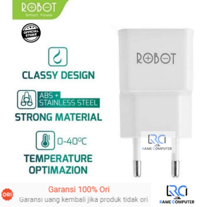 Charger ROBOT RT-K4 35 Pcs 1 Toples ORIGINAL ADAPTER / ADAPTOR USB 5V 1A