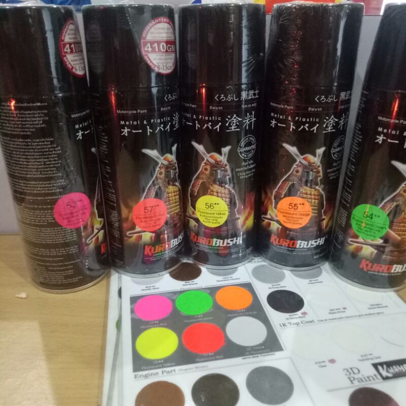 Pilok Pilox Cat Semprot Samurai Stabilo merah hijau stabilo kuning Pink Stabilo Green Orange 400ml