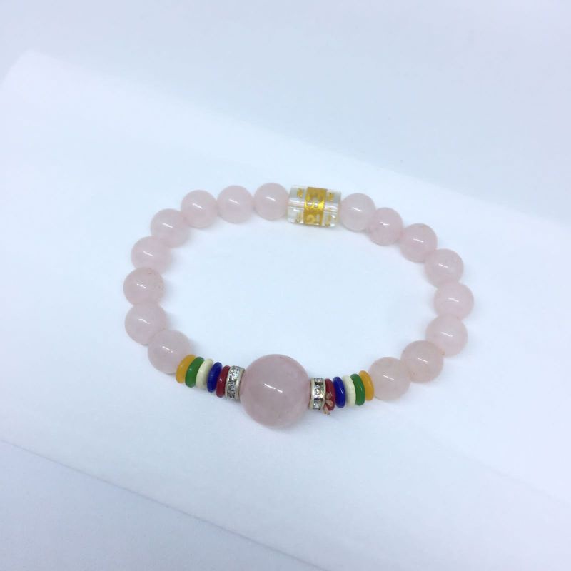 Gelang Tangan Perhiasan Wanita Jewerly Fashion Acecoris Perempuan Kombinasi Batu Varian Warna(pink)