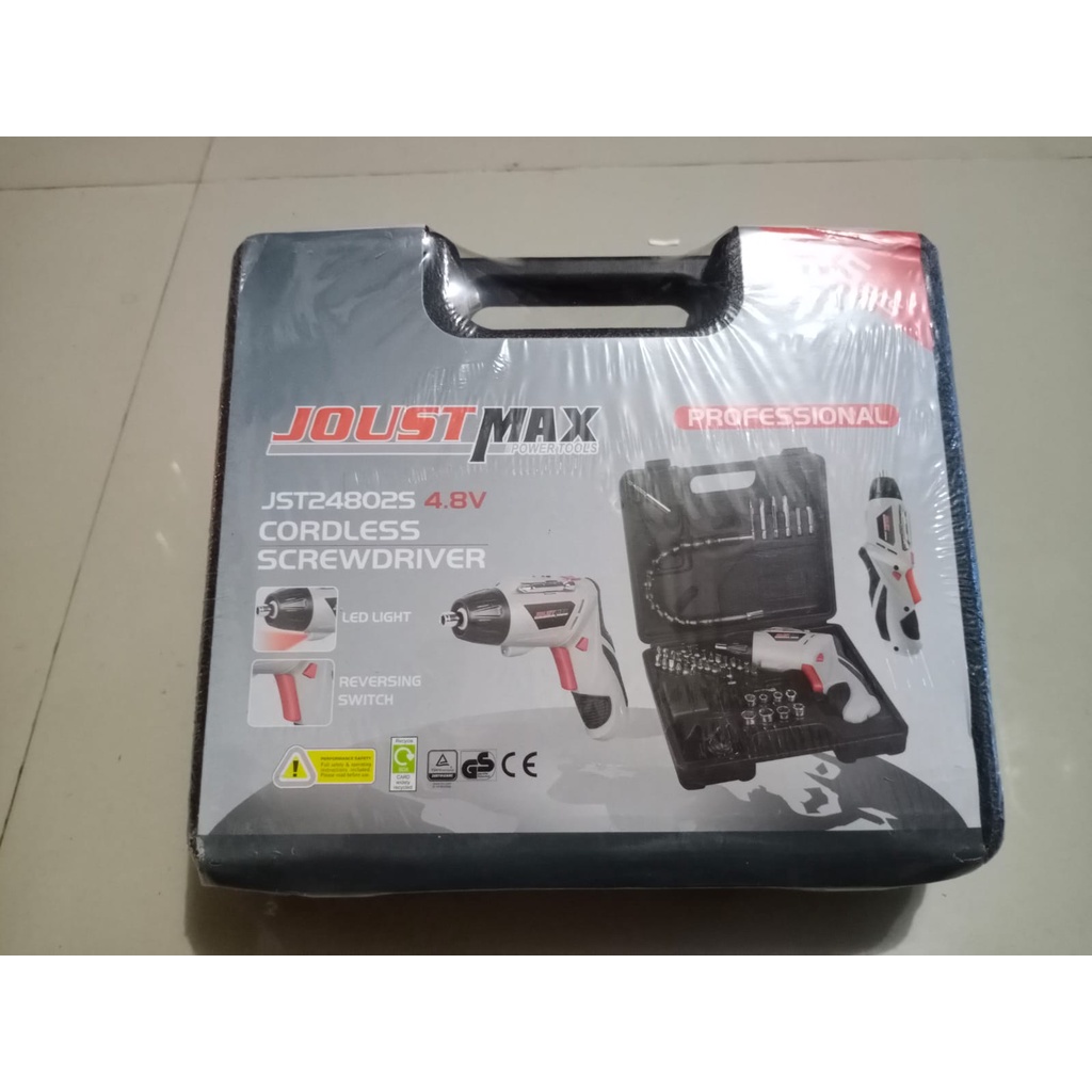 Electric Screwdriver Set 4.8Volt - Tenaga Kuat / Mesin Bor Obeng Listrik - Mesin Obeng Baterai Set