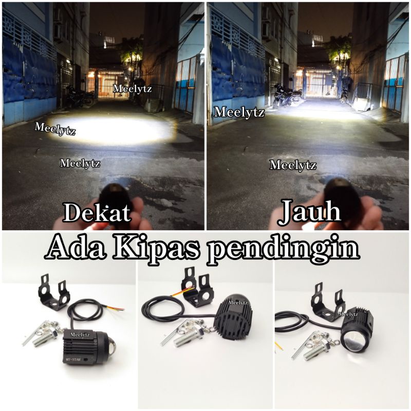 Lampu tembak laser Led kipas putih