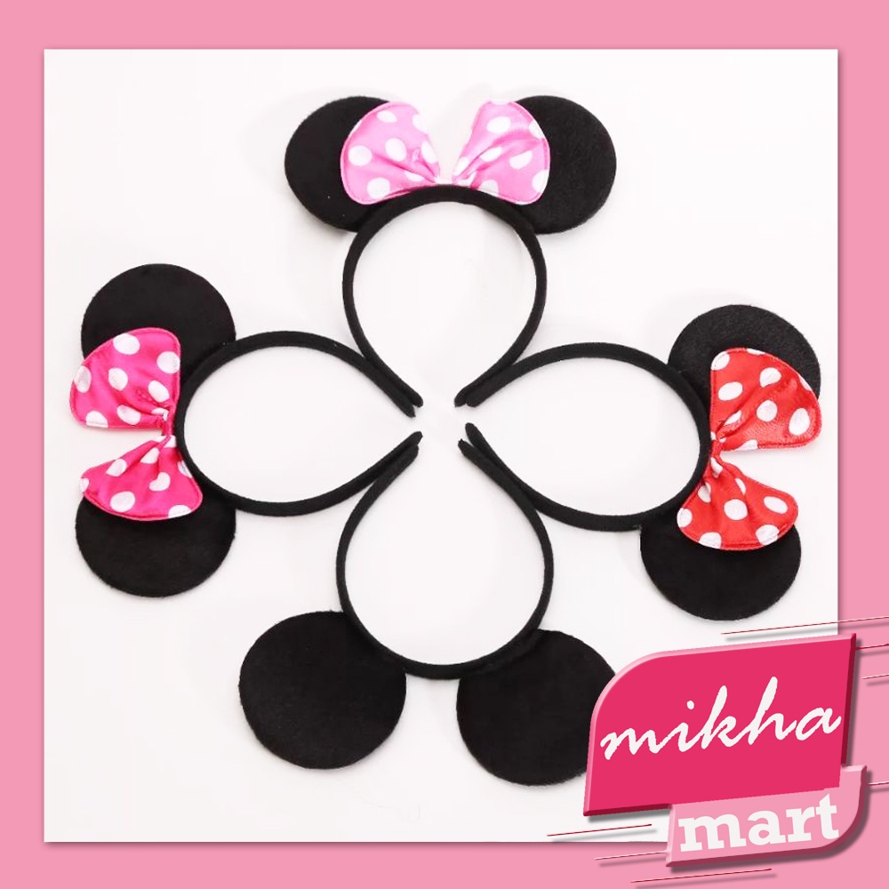 Bando Minnie Mouse | Bando Pita Minnie Accesoris Anak - MKM