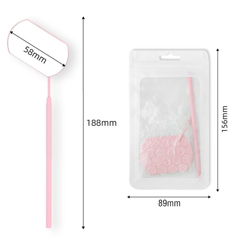 TK Spray Paint Eyelash Inspection Mirror Beauty Tool Grafting Eyelash Glass Mirror Handheld Inspection Mirror