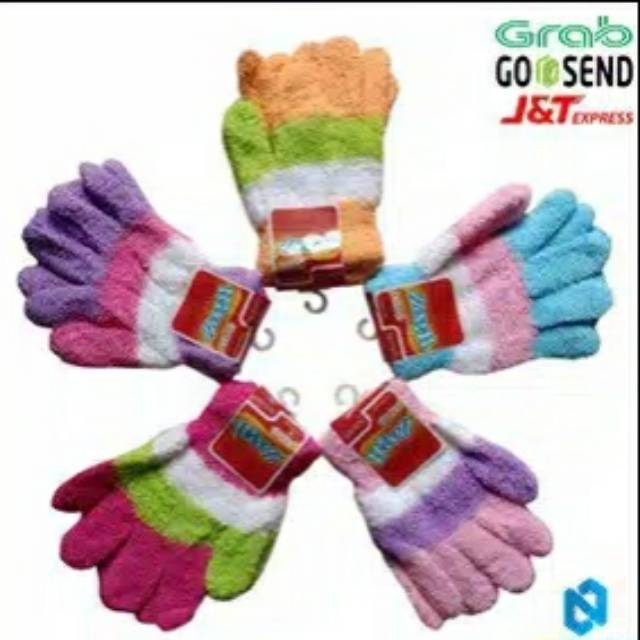 Sarung Tangan Motor wanita Woool Bulu Gloves Stretch Fash Modis Hangat Warm cute