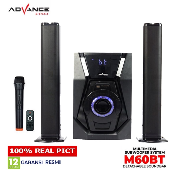 Jual SPEAKER Advance M60BT Multimedia Bluetooth Tv Bisa karaoke