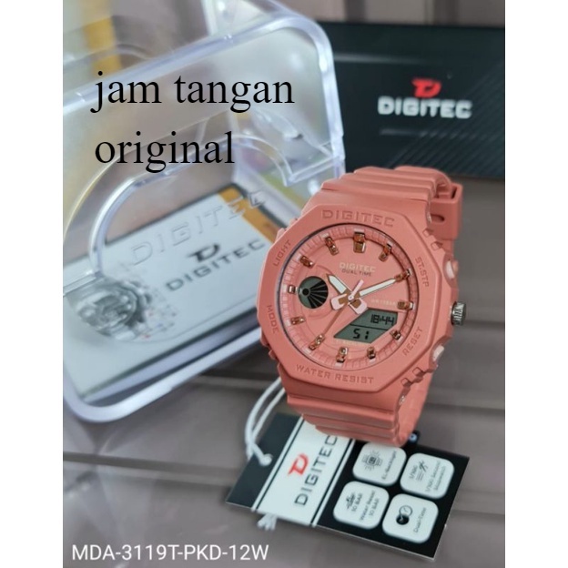 JAM TANGAN WANITA DIGITEC DA 3119 / Digitec 3119 / DG 3119 Original analog Digital water prof