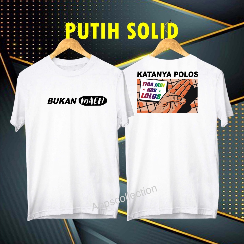 Cod Gratis Ongkir Kaos DTF BUKAN MAEN 3 JARI MASUK/KAOS EKSPRESI distro KAOS BANDUNG MURAH KAOS DISTRO MURAH HIT MURAH NAMPOL GRATIS ONGKIR PROMO MURAH KAOS PAKAIAN PRIA TERLARIS/KAOS HITS/KAOS BANDUNG/KAOS MURAH/KAOS PAKAIAN PRIA PAKAIAN WANIT