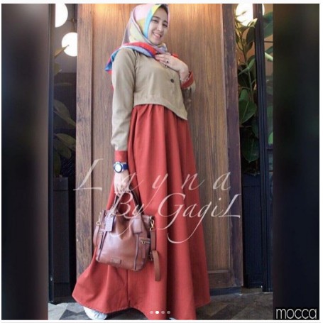 NYAMAN DI PAKAI BUAT LEBARAN TERLARIS LAYNA MAXI/dress muslim modern gamis terbaru