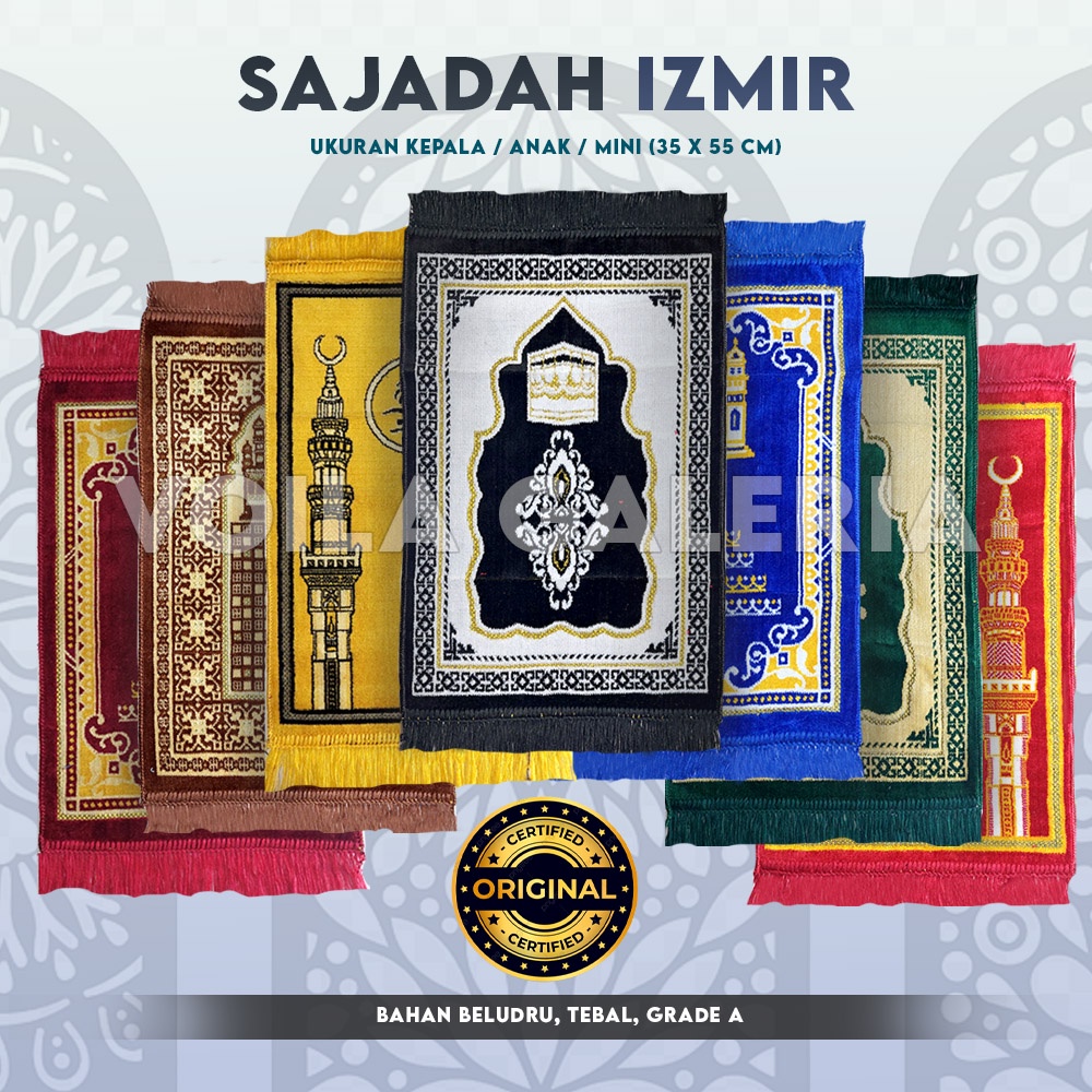 Sajadah Izmir Murah - Sajadah Anak/ Sujud - Souvenir haji Mini kecil