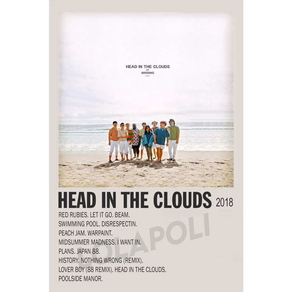 Poster Cover Album Head In The Clouds - 88rising