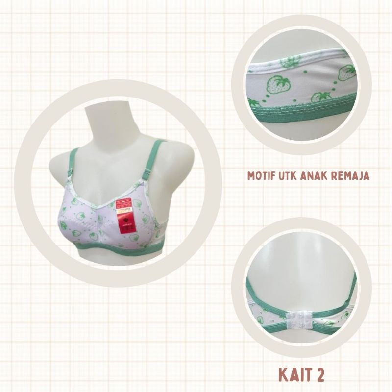 Bh atau bra sport remaja bodyfit tanpa busa dan kawat