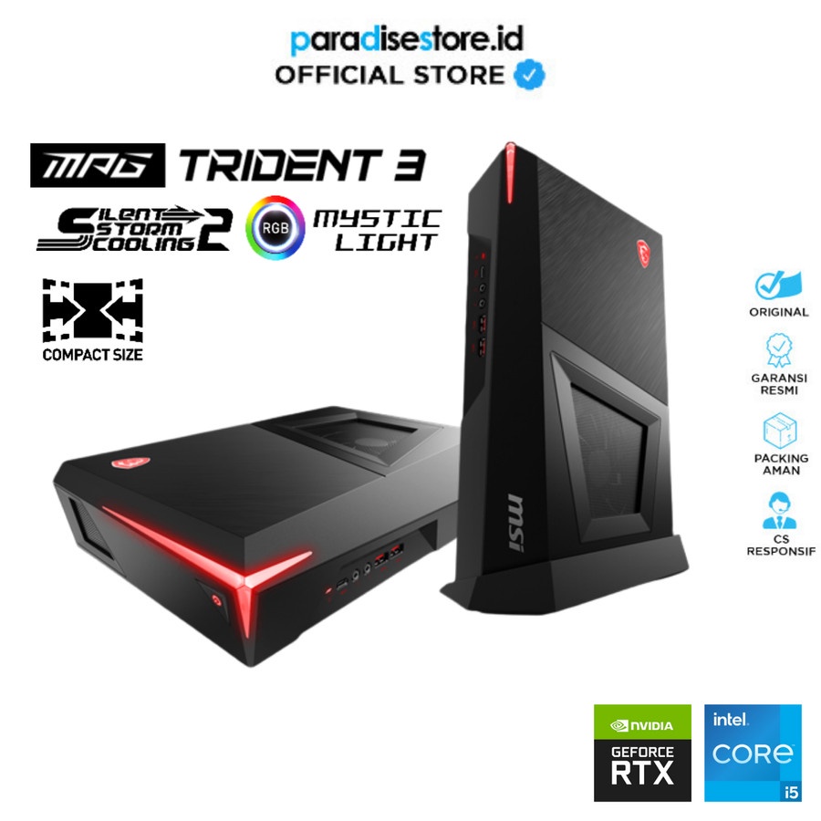 Mini PC Gaming MSI MPG Trident 3 - 228ID Core i5 - 16GB - RTX 3050 8GB
