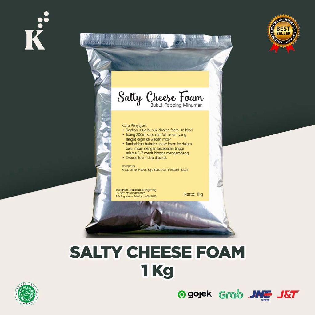

SALTY cream cheese foam / cheese tea / machhiato / cheese cream foam 1 Kg