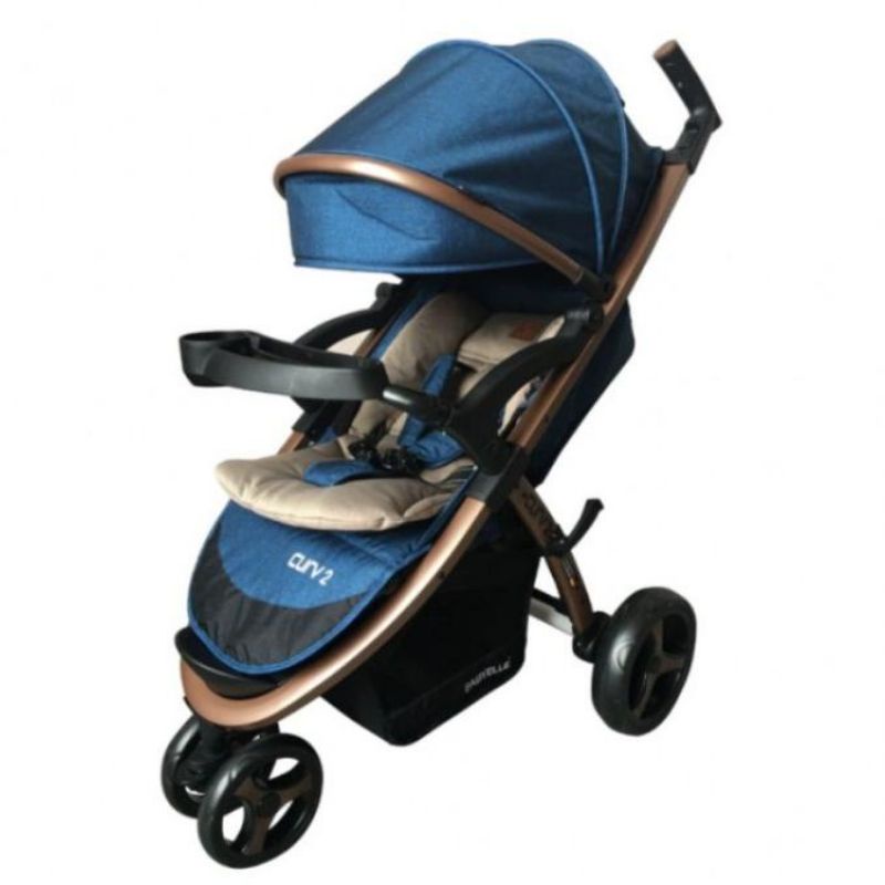 PRELOVED Stroller Baby Elle Curv 2 Warna Biru