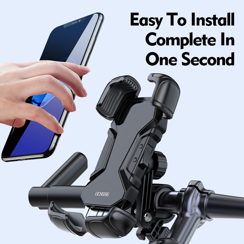 Licheers LC-420 Motorcycle Mount Phone Holder Motor Holder Stang Motor