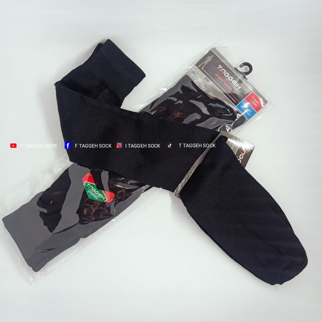 KAOS KAKI BOLA HITAM POLOS PANJANG