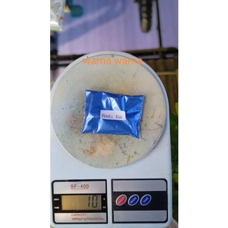 Pigmen metalik/ Pigment Metallic/ Metalik powder/Metalic Bubuk /pewarna resin metalik/ metallic blue/ 10 gram